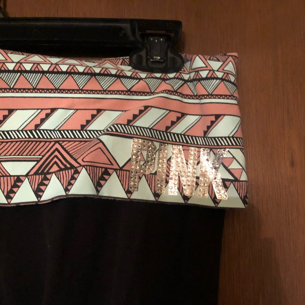 Pink yoga pants comfy.